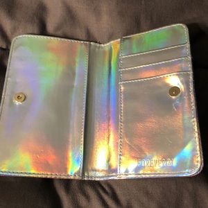 Iridescent forever 21 wallet